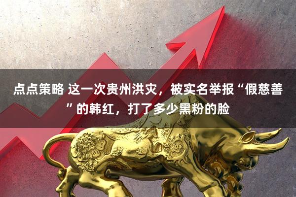 点点策略 这一次贵州洪灾，被实名举报“假慈善”的韩红，打了多少黑粉的脸